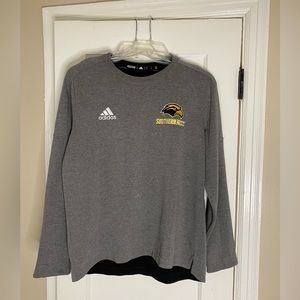 Southern Miss Golden Eagles Adidas Pullover Light Gray L